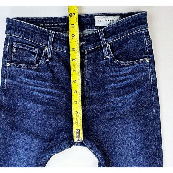 AG Adriano Goldschmied Anthropologie Size 27X29 Women The High Rise Stevie Ankle - Picture 3 of 12